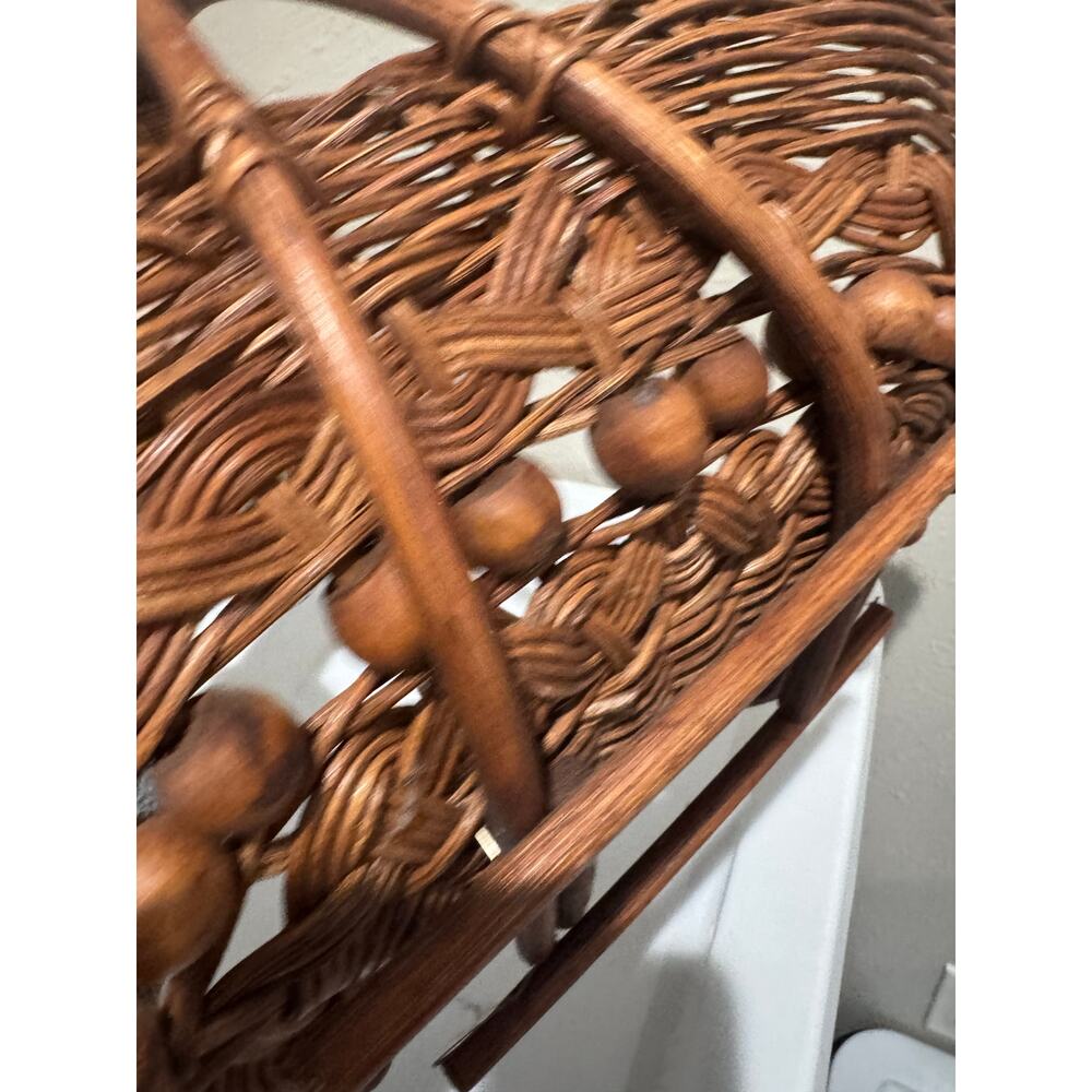 Vintage Woven Gathering Basket Phillipines - Picture 7 of 12